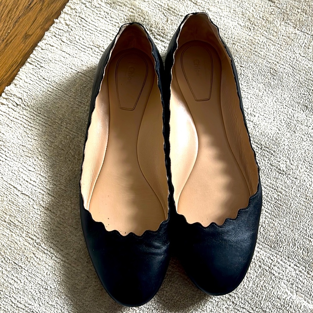 Chloe scalloped Lauren ballet flats